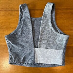 Outdoor Voices Gray Women's Venus Crop Top Sports bra color block - Size XS
